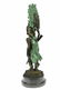 Indian Native American Warrior Bronze Statue - 2
