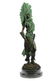 Indian Native American Warrior Bronze Statue - 5