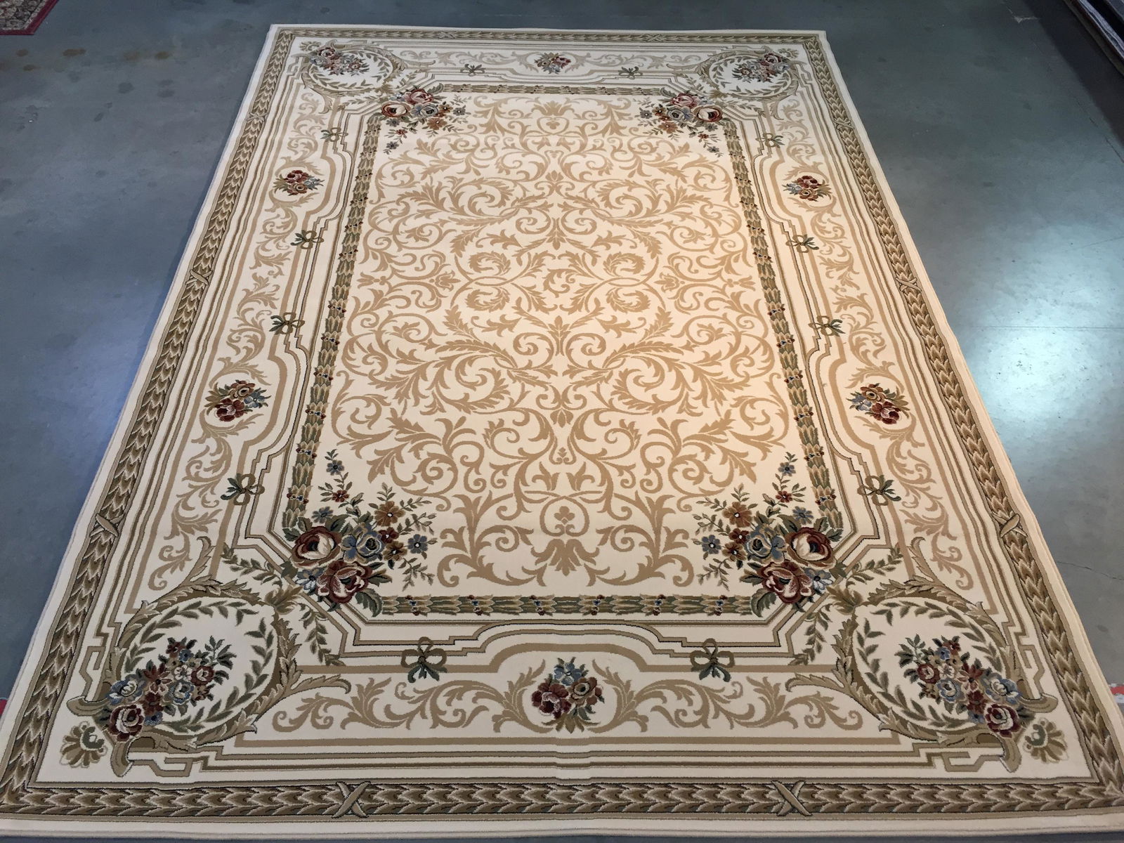 STUNNING PREMIUM  FRENCH AUBUSSON AREA RUG 8x11 (1 of 8)