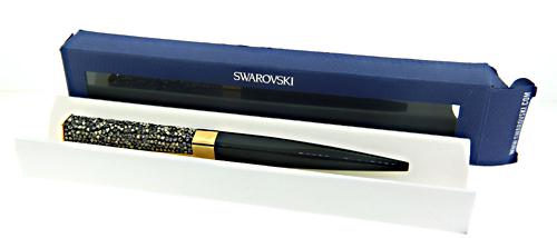 Swarovski Black and Gold Toned Pen. (1 of 5)