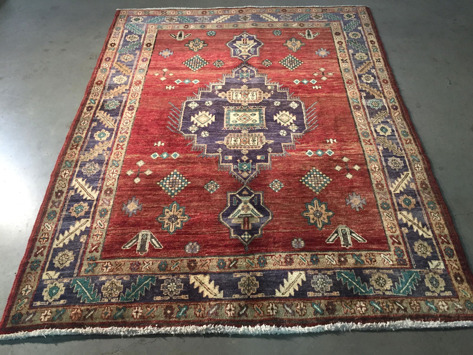 MAGNIFICENT AUTHENTIC VINTAGE PERSIAN  RUG 5.1x6.7 (1 of 7)