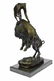 Buffalo and Horse Bronze Sculpture - 2