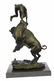 Buffalo and Horse Bronze Sculpture - 3