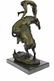 Buffalo and Horse Bronze Sculpture - 4