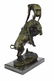 Buffalo and Horse Bronze Sculpture - 5