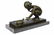 Little Girl Playing With Turtle Bronze Sculpture - 2