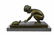 Little Girl Playing With Turtle Bronze Sculpture - 3
