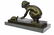 Little Girl Playing With Turtle Bronze Sculpture - 4