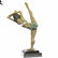Gymnast Woman Bronze Statue on Marble Base - 4