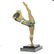 Gymnast Woman Bronze Statue on Marble Base - 9