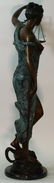 Blind Justice Bronze Statue on Marble Base Sculpture - 10