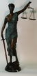 Blind Justice Bronze Statue on Marble Base Sculpture - 6