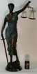 Blind Justice Bronze Statue on Marble Base Sculpture - 7