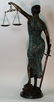 Blind Justice Bronze Statue on Marble Base Sculpture - 9