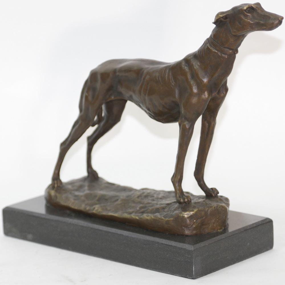 Greyhound Family Dog Bronze Sculpture (1 of 9)