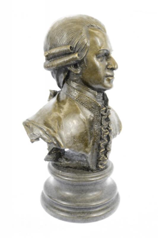 Wolfgang Amadeus Mozart Bronze Statue: He composed over 600 works, many acknowledged as pinnacles of symphonic, concertmaster, chamber, piano, operatic, and choral music. He is among the most endearingly popular of classical composers. Moz