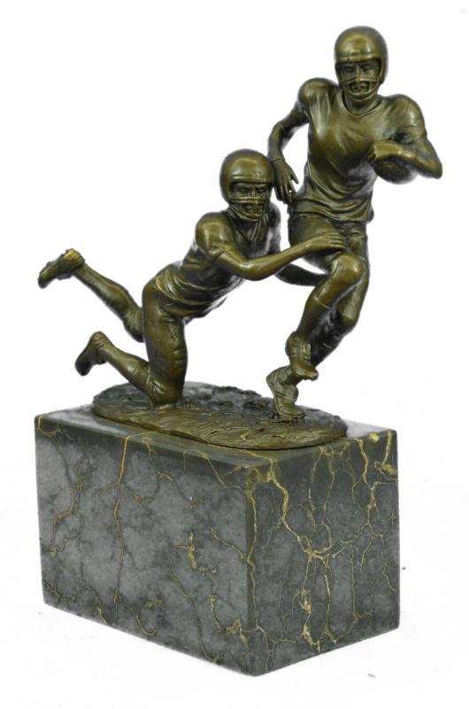 Two Muscular Football Players Bronze Sculpture (1 of 9)