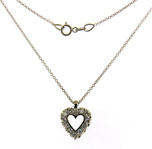 Vintage Diamond Heart Necklace (1 of 5)
