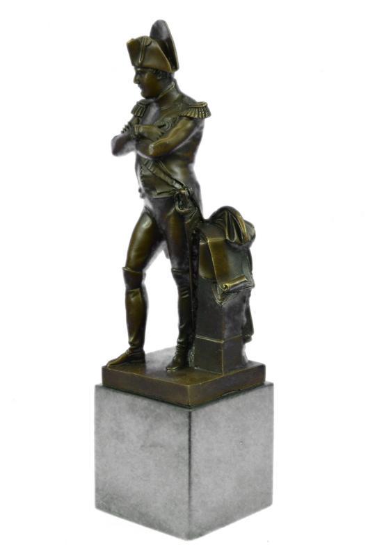 French Emperor Napoleon Bronze Statue Marble Figurine (1 of 6)