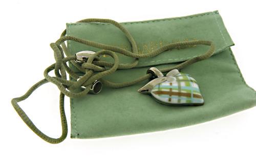 Bernardaud Medalion Heart Necklace: Bernardaud Medalion Heart Necklace. 9.60 Grams.