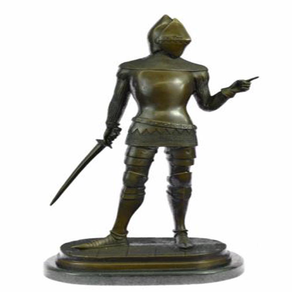 Knight Warrior Bronze Statue: Ladies, have you always dreamed of having a Knight in Shining Armor sweep you off of your feet? Gentlemen, do you long for adventure and wish that you were battling fire breathing dragons rather than