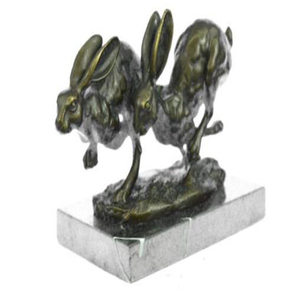 Two Eastern Jackrabbit Bronze Sculpture (1 of 9)