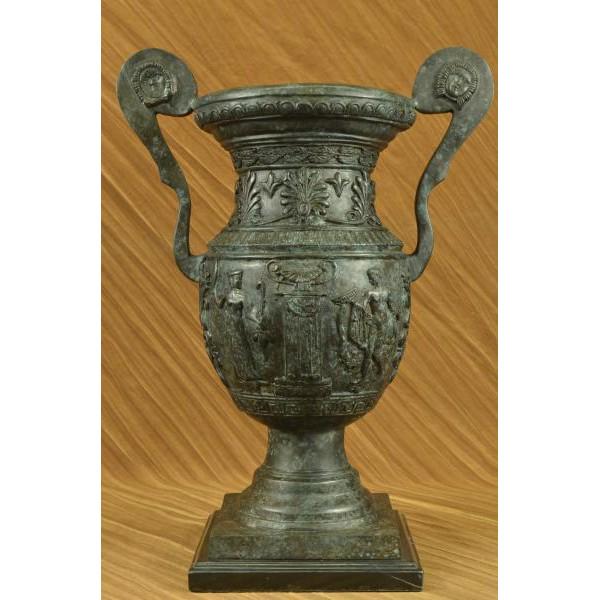 Geek Sun of God Urn Planter Vase Bronze Sculpture (1 of 6)