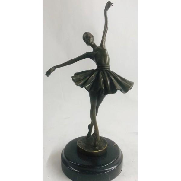 Lady Ballerina Ballet Bronze Sculpture (1 of 5)