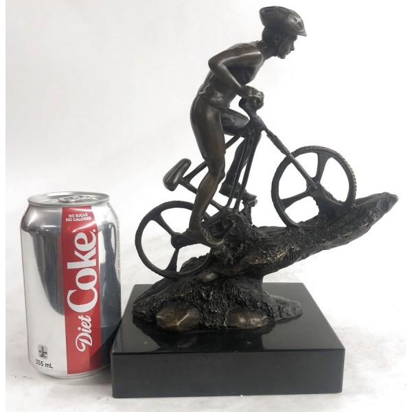 Biking Sport Edition Bicycle Bronze Sculpture (1 of 5)