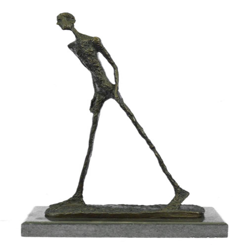 Modern Stuck Big Man Walking Bronze Statue (1 of 9)