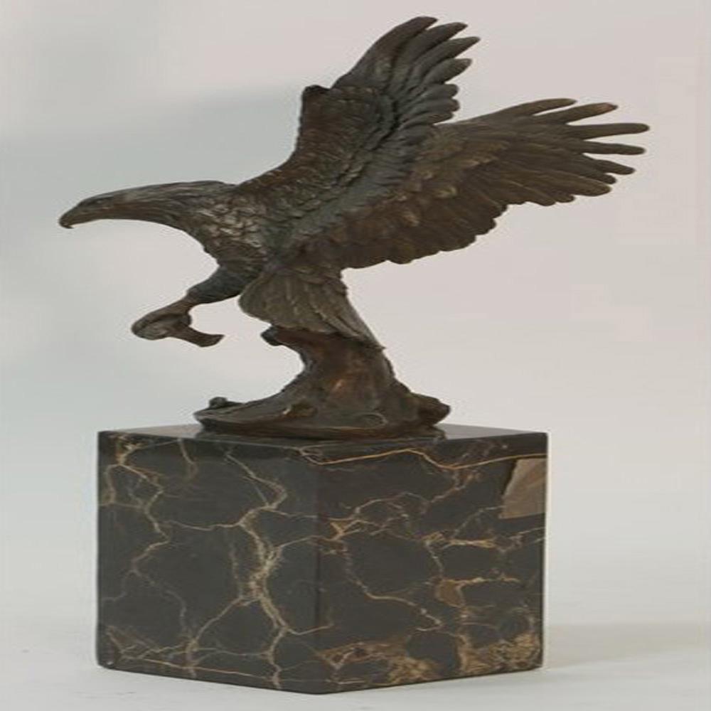 Flying Eagle Holding a Fish Bronze Sculpture (1 of 5)