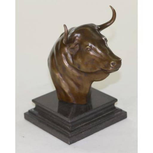 Bull Head Bronze Sculpture May 28, 2021 Kamy INC in FL