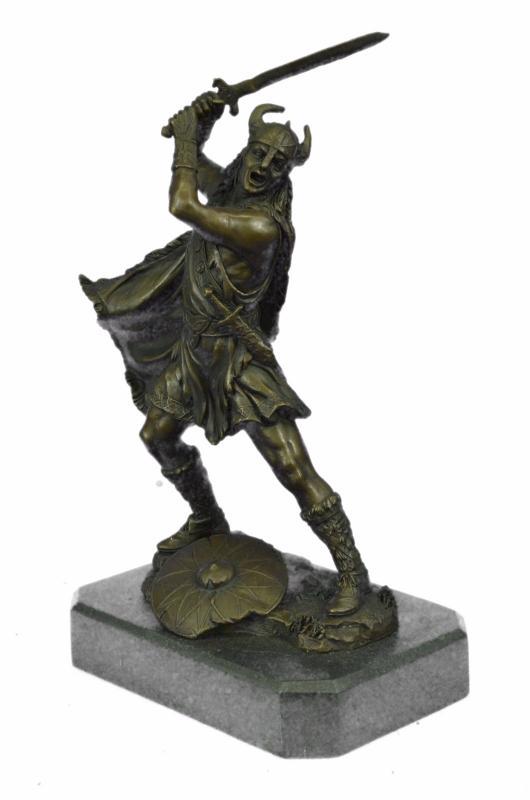 Viking Warrior Soldier Sword Bronze Sculpture (1 of 6)