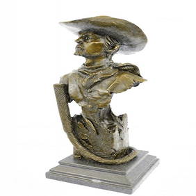 Buffalo Bill Old West Cowboy Bronze Sculpture (1 of 9)