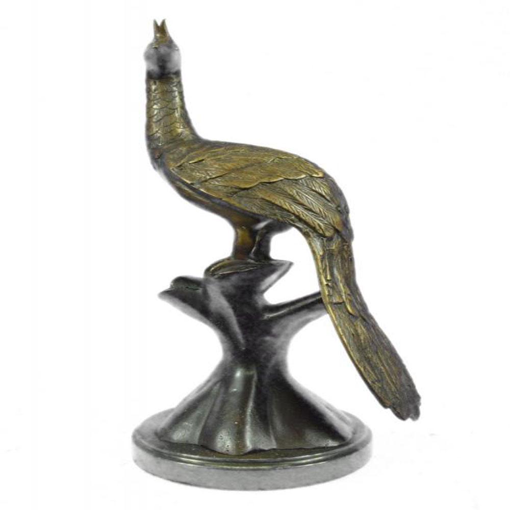 Beautiful Peacock Bird Animal Bronze Sculpture (1 of 9)