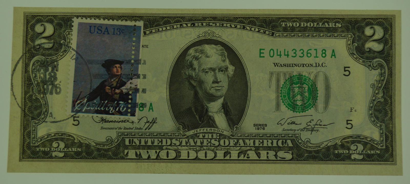 1976 Canceled $2 Bill (1 of 3)