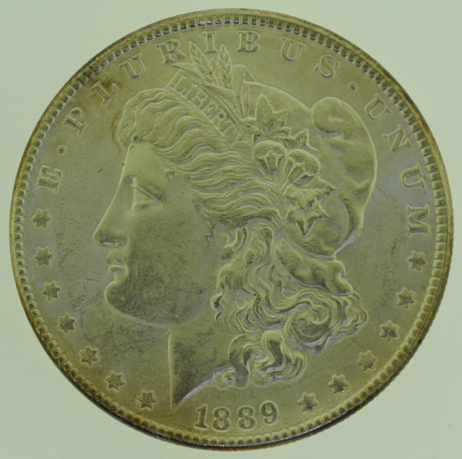 1889 Morgan Silver Dollar $1 US Coin (1 of 2)