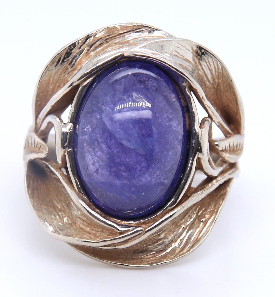 925 Sterling Silver Vintage  Lapis Ring (1 of 4)