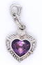 Judith Ripka Amethyst Heart Pendant