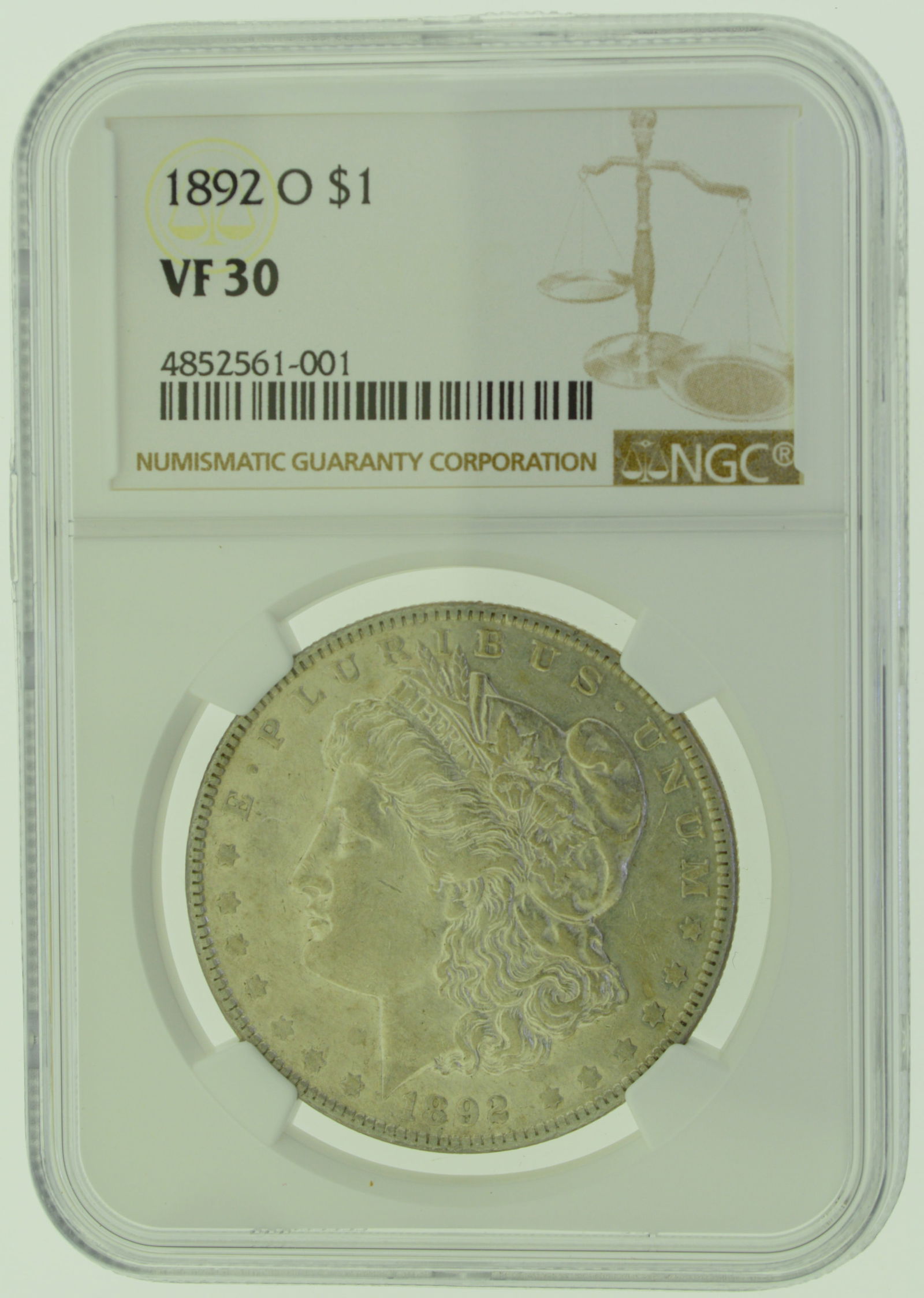 1892-O Morgan Silver Dollar $1 US Coin (1 of 5)