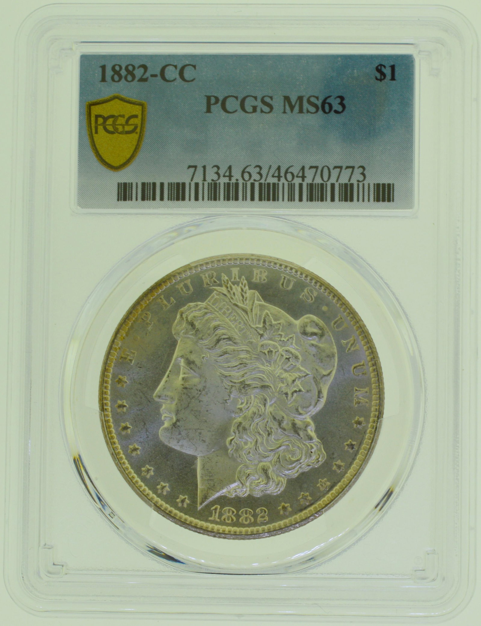 1882-CC Morgan Silver Dollar PCGS MS63 (1 of 2)