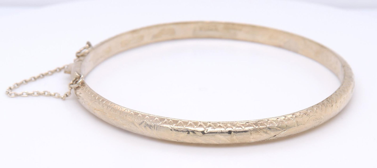 Vintage 925 Sterling silver Signed Bangle Bracelet (1 of 4)