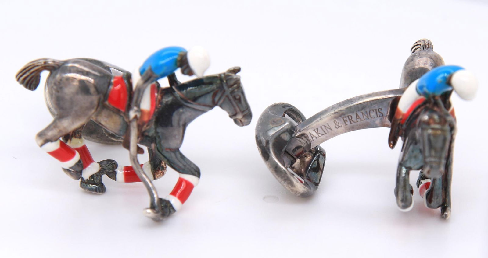 Deakin & Francis Enamel Polo Cufflinks (1 of 5)