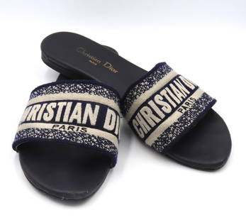 Dior Sandals: Preowned Christian Dior Dway Slide Sandal Size 37