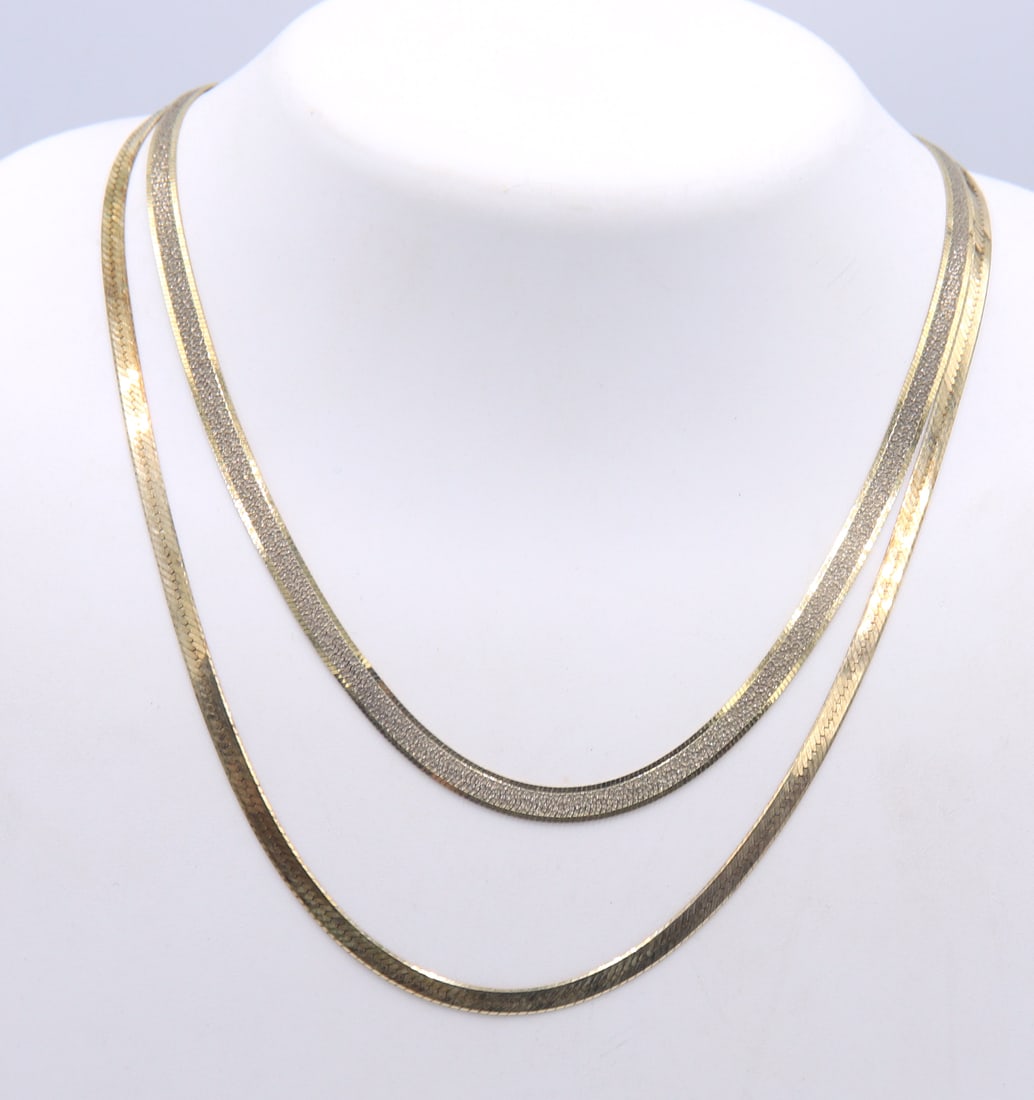 Group Lot of 2 Vintage 925 Sterling Silver Chains (1 of 6)