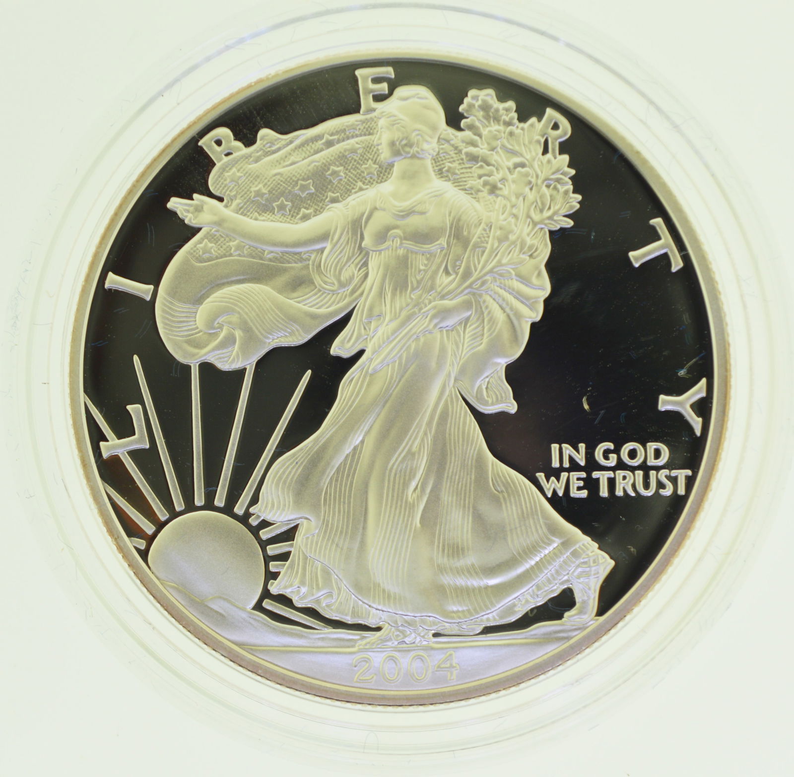 2004-W 1 oz Proof American Silver Eagle with Box and COA (1 of 3)