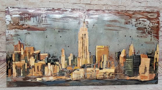 New York City 3d Pop Art Cityscape Skyline Artwork Manhattan 3-D Figurine: Application: Great inspirational art for wall Decor: Perfect choice for wall Decor such as living room, bedroom, bathroom, dinning room, hallway, nurseries, coffee house, condo house, hotels, inn,