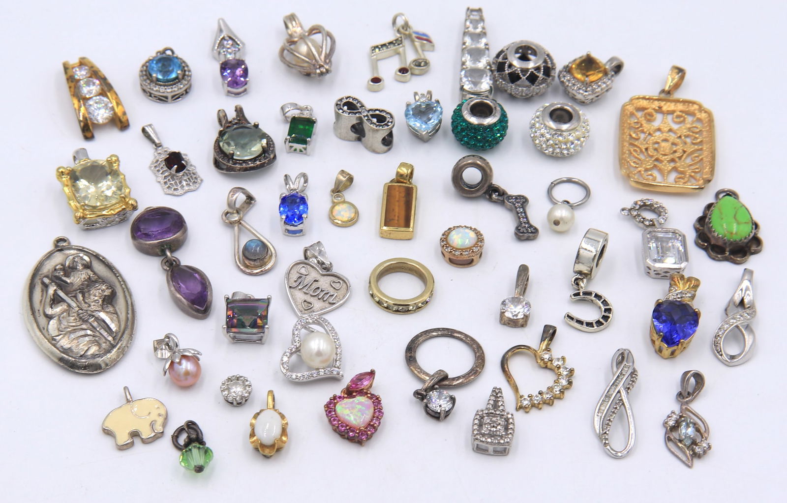 Group lot of vintage 925 sterling silver mixed jewelry (1 of 8)