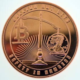 Bullion Not Bits 1 oz .999 Fine Copper Round Safety In Numbers