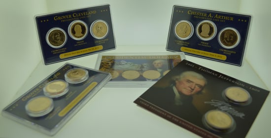 Crover Cleveland Presidential $1 Coin Set